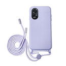 Capa de silicone com cordão para Oppo A18/A38