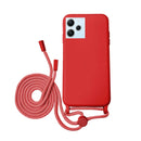 Capa Xiaomi Redmi 12 Silicone Cordão - Vermelho