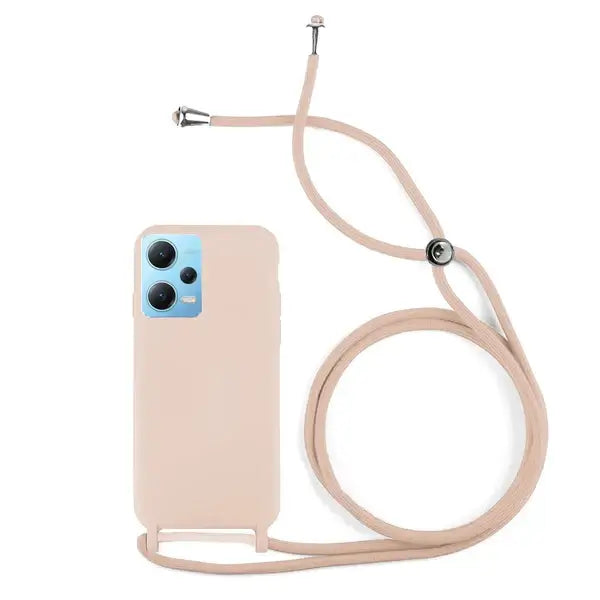 Capa Xiaomi Redmi Note 12 5G Silicone Cordão - Rosa