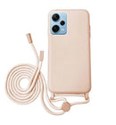 Capa Xiaomi Redmi Note 12 Pro Plus 5G Silicone Cordão - Rosa