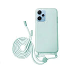 Capa Xiaomi Redmi Note 12 Pro 5G Silicone Cordão - Azul Turquesa