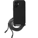 Capa iPhone 16 Plus Silicone Cordão - Preto