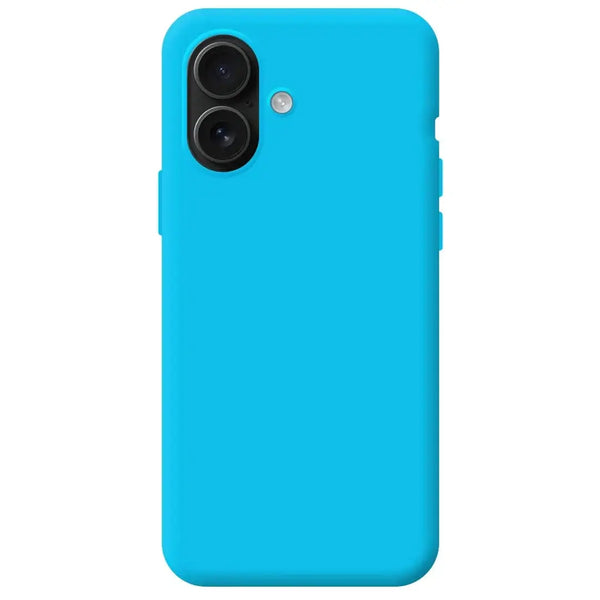 Capa iPhone 16 Plus Silicone Premium - Azul