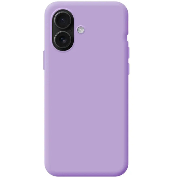 Capa iPhone 16 Silicone Premium - Lilás