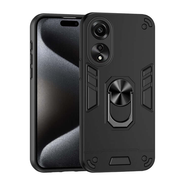 Capa Oppo A78 4G Militar Iman Anel - Preto