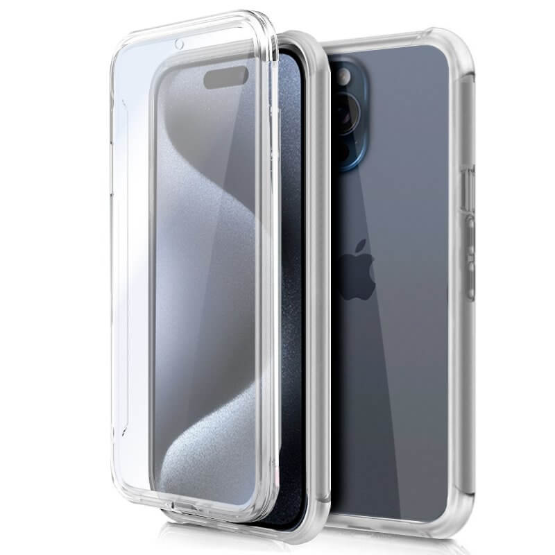 Capa transparente 360º para iPhone 15 Pro