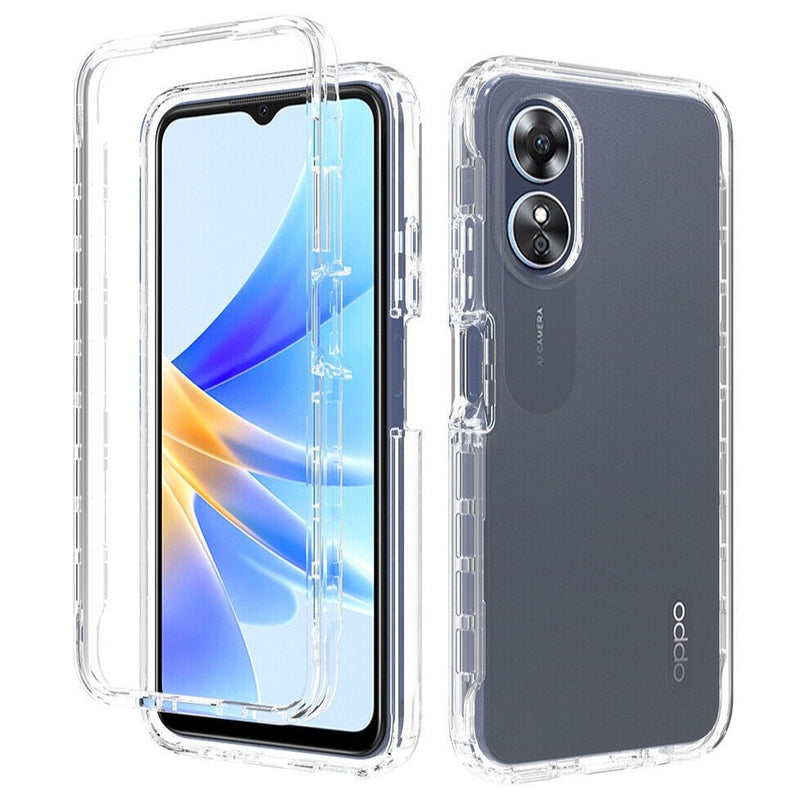 Capa transparente 360 para oppo a17