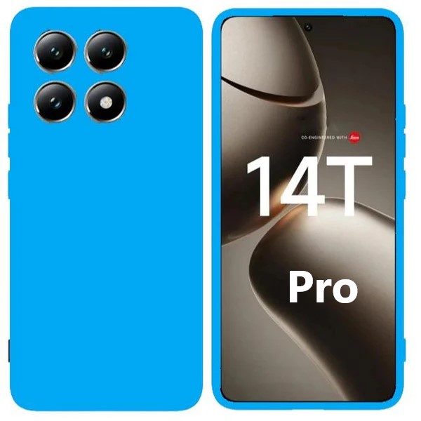 Capa Xiaomi 14T Pro Silicone Premium - Azul