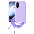 Capa Samsung Galaxy A36 Silicone Cordão - Lilás