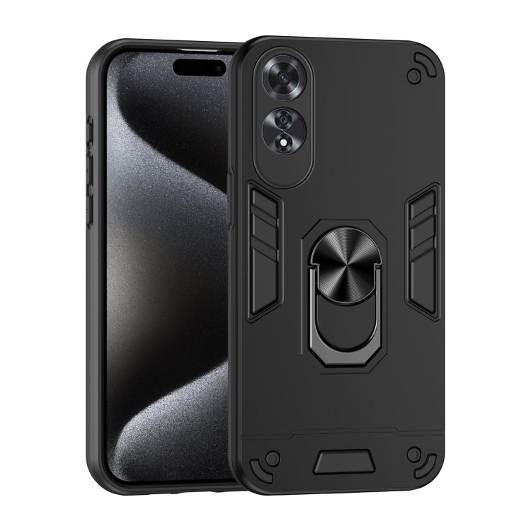 Capa Oppo A60 Militar Iman Anel - Preto