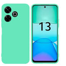 Capa Xiaomi Redmi 13 Silicone Premium - Azul Turquesa