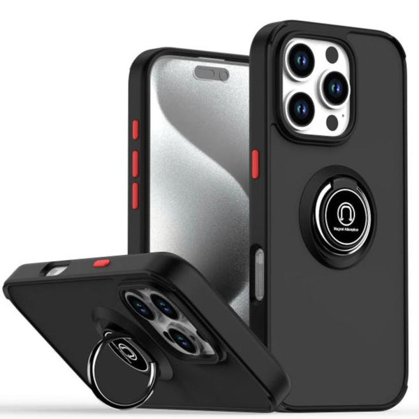 Capa iPhone 16 Pro Smoked Iman Anel - Preto