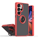 Capa Samsung Galaxy S26 Ultra Smoked Anel - Vermelho