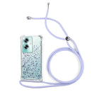 Capa Oppo A79 5G Purpurina Cordão - Lilás