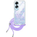 Capa Oppo A60 Purpurina Cordão - Lilás