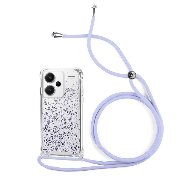 Capa Xiaomi Redmi Note 13 Pro Plus 5G Purpurina Cordão - Lilás