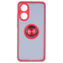 Capa Oppo A78 4G Smoked Iman Anel - Vermelho