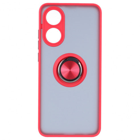 Capa Oppo A78 4G Smoked Iman Anel - Vermelho