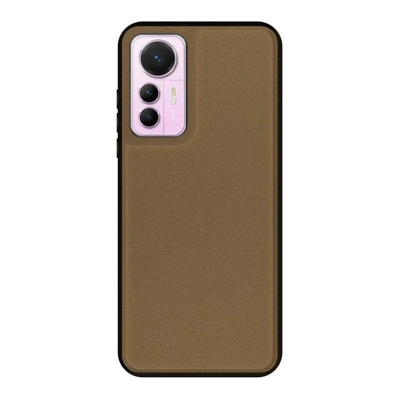 Capa Xiaomi 12 Lite Efeito Pele Magnética - Castanho