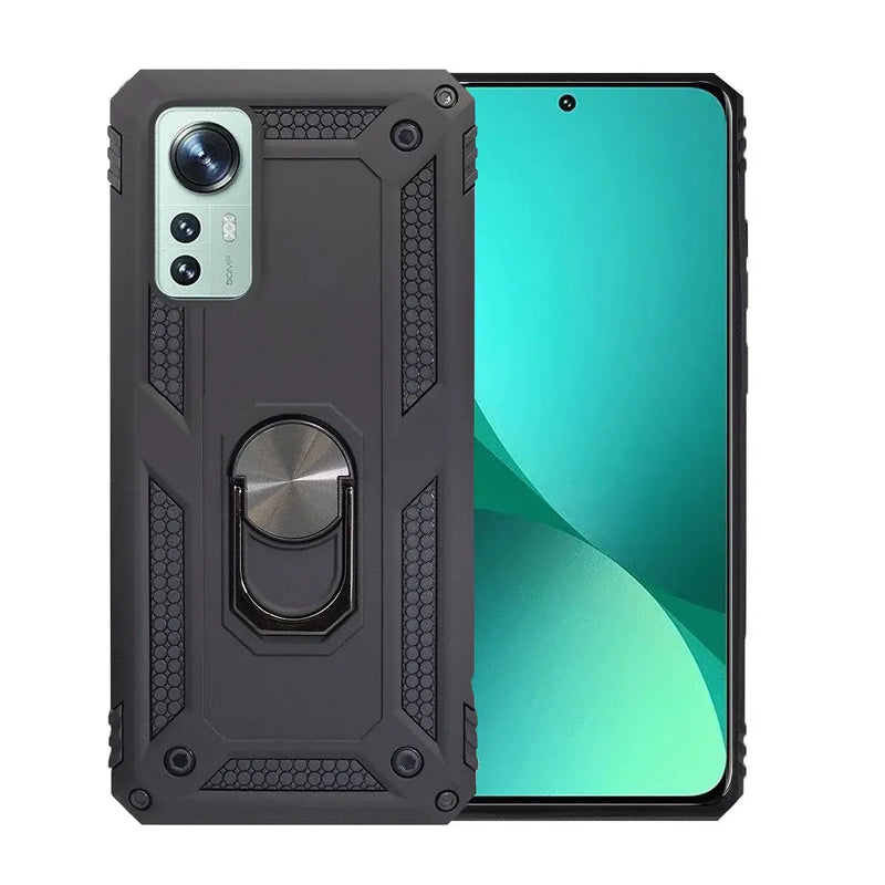 Capa Xiaomi 12/12X Militar Iman Anel