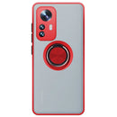 Capa Xiaomi 12/12X Smoked Iman Anel - Vermelho