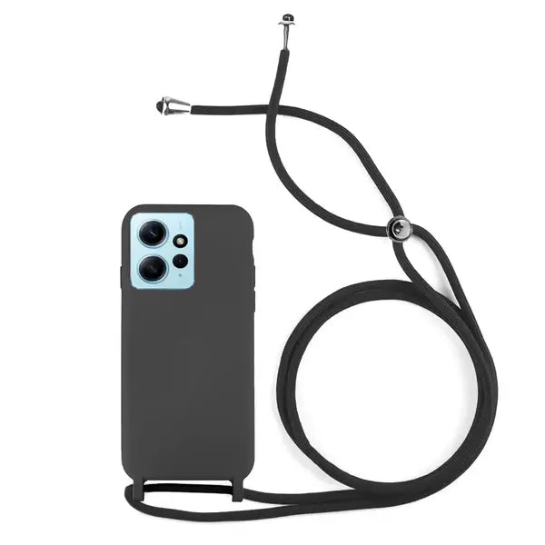 Capa Xiaomi Redmi Note 12 4G Silicone Cordão - Preto