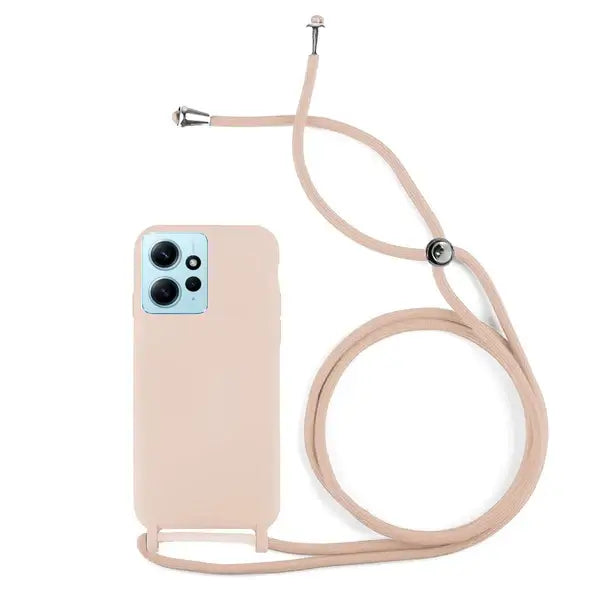 Capa Xiaomi Redmi Note 12 4G Silicone Cordão - Rosa