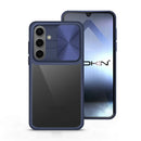 Capa Samsung Galaxy S24 Plus Tampa Deslizante Premium - Azul Escuro