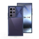 Capa Samsung Galaxy S24 Ultra Tampa Deslizante Premium - Azul Escuro