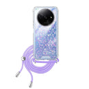 Capa Xiaomi Redmi A3 Purpurina Cordão - Lilás