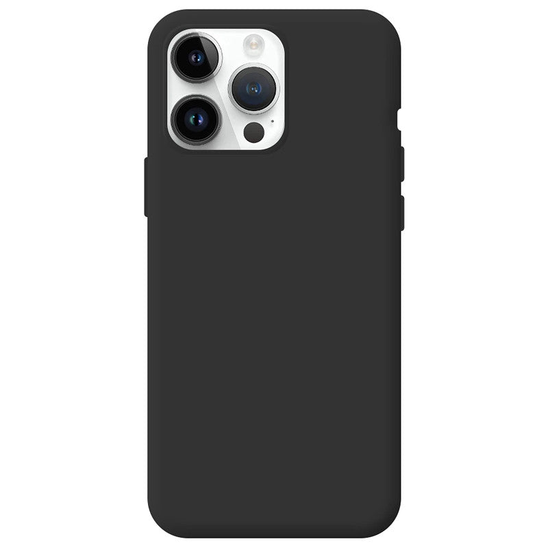 Capa de Silicone Premium para iPhone 14 Pro Max - Preto