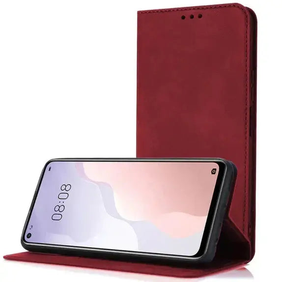 Capa Oppo A80 Livro - Vermelho