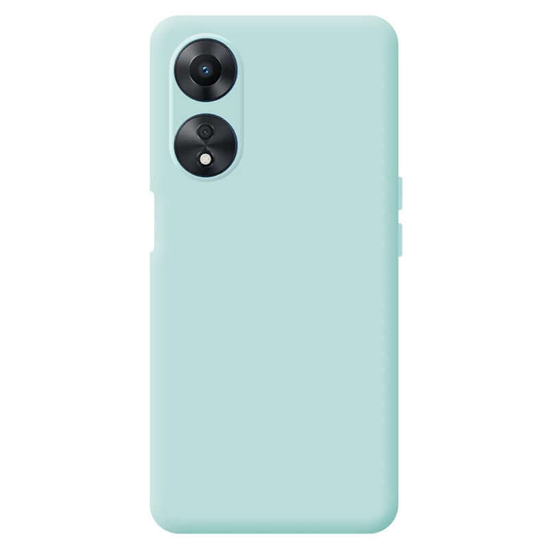 Capa Oppo A78 4G Silicone Premium - Azul Turquesa