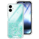 Capa Samsung Galaxy A06 Purpurina - Azul turquesa