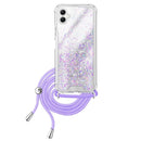 Capa Samsung Galaxy A06 Purpurina Cordão - Lilás