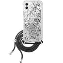 Capa Samsung Galaxy A06 Purpurina Cordão - Preto