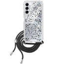 Capa Samsung Galaxy A16 Purpurina Cordão - Preto