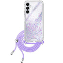 Capa Samsung Galaxy A16 Purpurina Cordão - Lilás