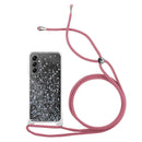 Capa Samsung Galaxy A34 5G Purpurina Cordão - Rosa