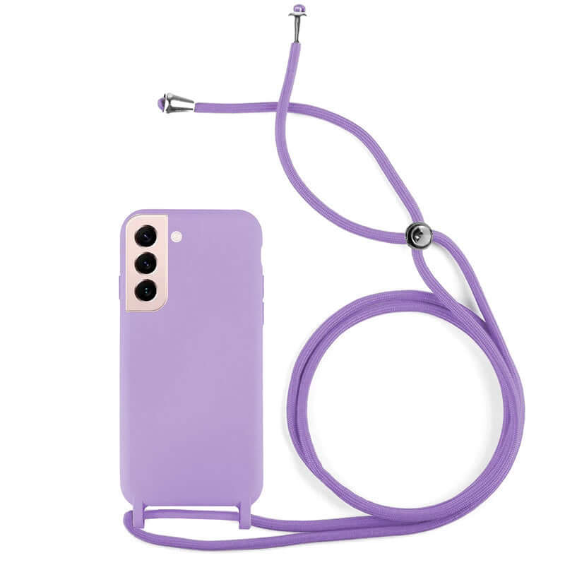 Capa Samsung Galaxy A34 5G Silicone Cordão - Lilás