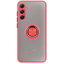 Capa Samsung Galaxy A55 5G Smoked Anel - Vermelho