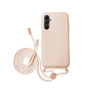 Capa Samsung Galaxy A56 Silicone Cordão - Rosa