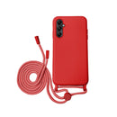 Capa Samsung Galaxy A56 Silicone Cordão - Vermelho