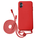 Capa Samsung Galaxy A06 Silicone Cordão - Vermelho