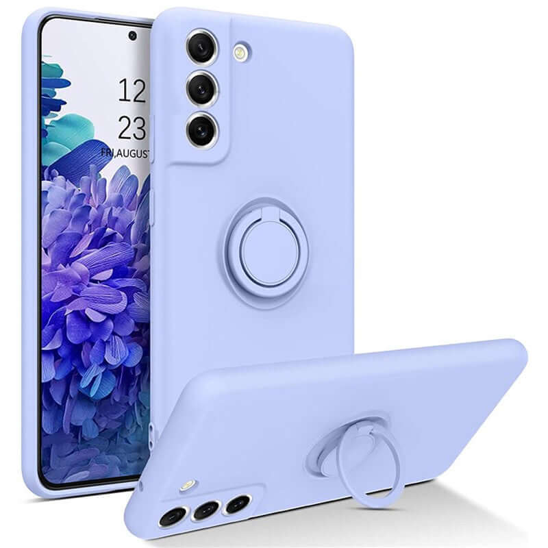 Capa Samsung Galaxy A54 5G Silicone Iman Anel - Lilás