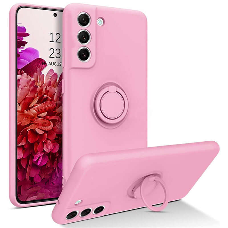 Capa Samsung Galaxy A54 5G Silicone Iman Anel - Rosa