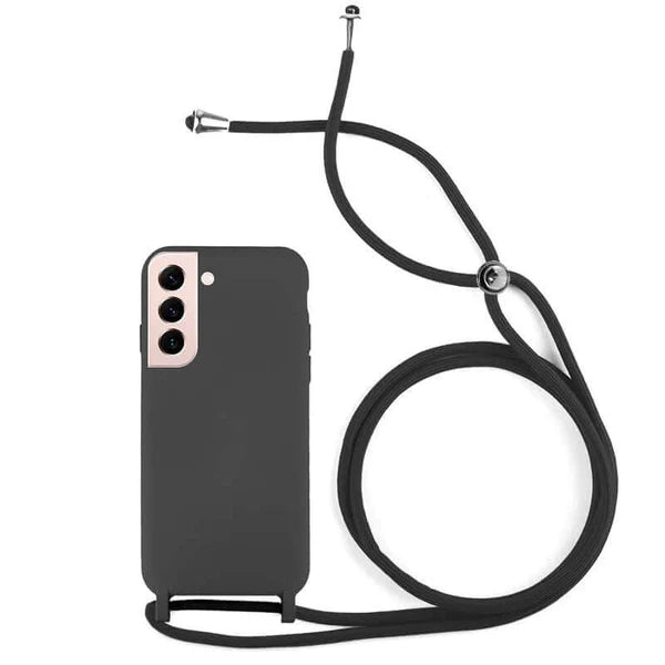 Capa Samsung Galaxy S25 Silicone Cordão - Preto
