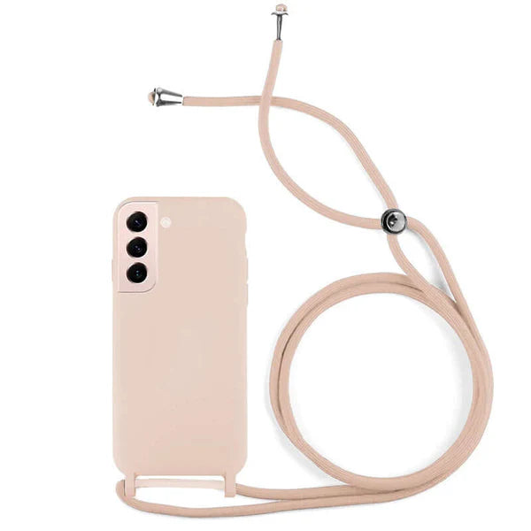 Capa Samsung Galaxy S25 Silicone Cordão - Rosa