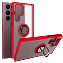 Capa Samsung Galaxy S24 Ultra Smoked Anel - Vermelho