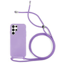 Capa Samsung Galaxy S25 Ultra Silicone Cordão - Lilás